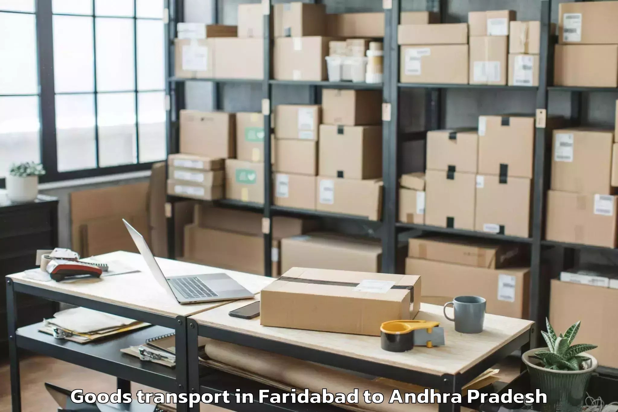 Leading Faridabad to Nellimarla Goods Transport Provider